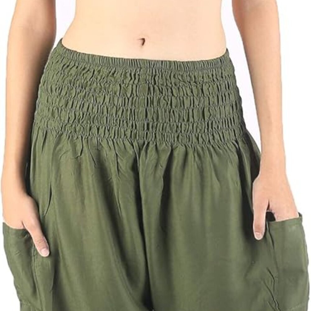 Harem Pants Yoga Trousers for Woman Bohemian Beach Pants - Picture 3 of 7